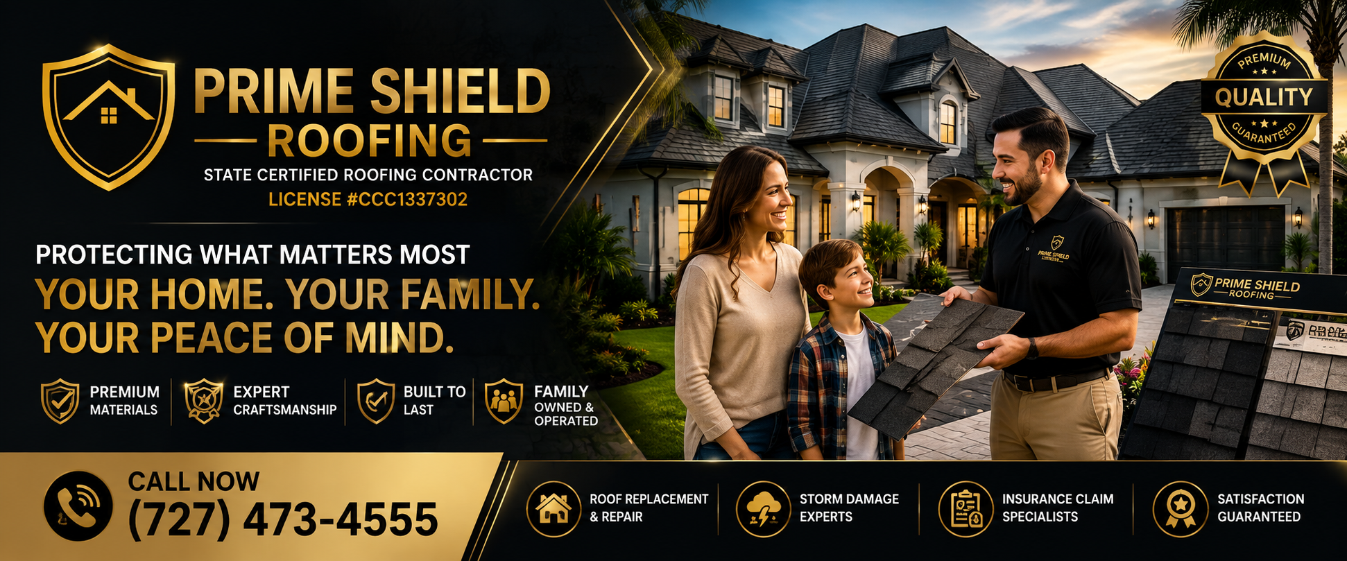 Prime Shield Roofing project and roofing system